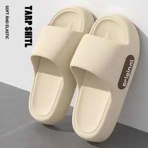Sandal Karet Tebal Hitam Sandal Kamar Mandi Nyaman Anti Slip bahan EVA Sandal Pria Dewasa Terbaru