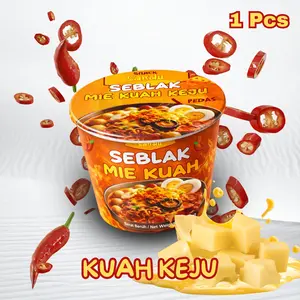 SNACK CANCU - Seblak Original Kuah Keju Pedas / Seblak Mie Cup / Seblak Keju Pedas / Seblak Camilan Instan Viral / Seblak enak / Seblak Cup Instan Keju Pedas Jontor 100gr / Mie Seblak Kuah Keju Snack Pedas