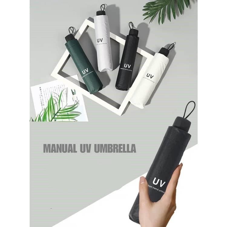 Simple Manual Umbrella Glue Sunscreen Umbrella Sun UV Block Umbrella 4