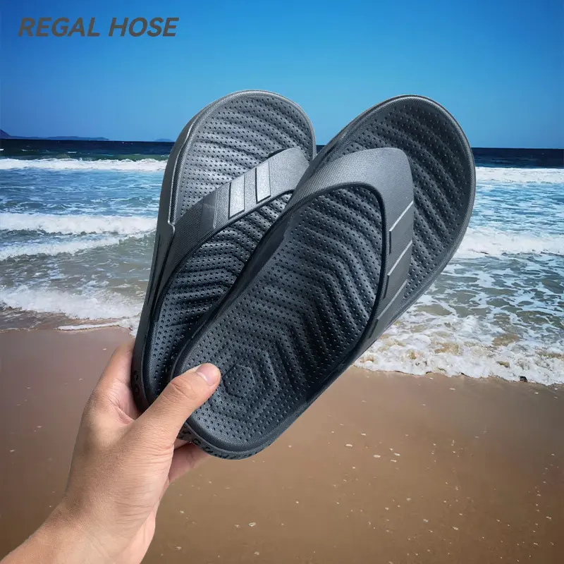Sandal Pria/Wanita Hitam Model Terbaru Anti Licin – Termurah dan Sangat Nyaman untuk Harian dan Outdoor/Indoor 0