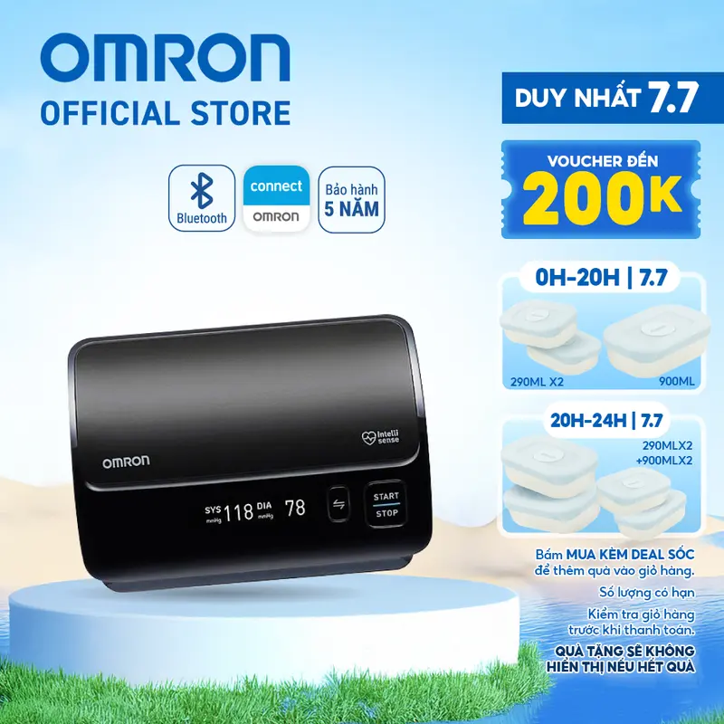 Máy đo huyết áp tự động Omron HEM-7600T 0
