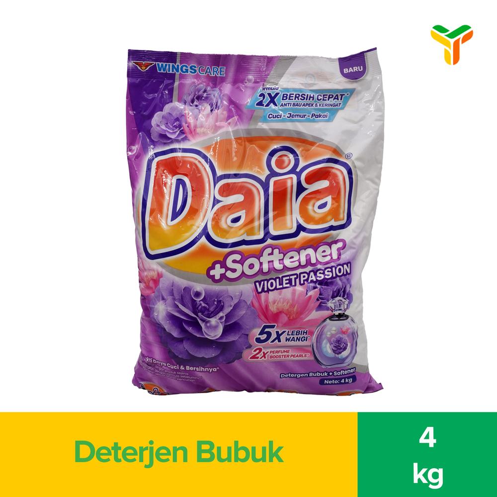 Daia Powder Deterjen Isi 4 Kg - Violet