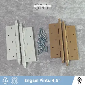 Engsel Pintu Plastik 4.5" Inch PVC Pintu Kamar Mandi WC Toilet