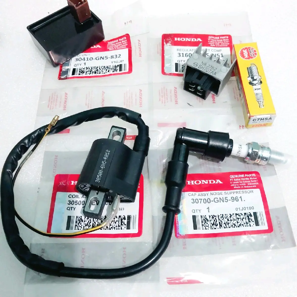 Cdi+Koil+Kiprok+Busi+Tutup Busi Pengapian Honda Supra Fit Supra Astrea Prima Lagenda Grand Mesin Motor