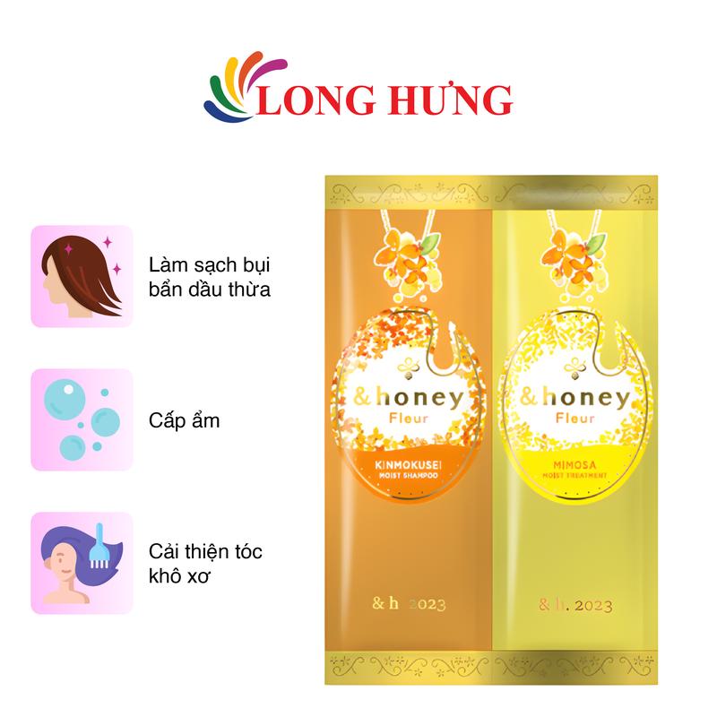 Gói dầu gội và xả dưỡng ẩm hương hoa &Honey Fleur Shampoo/Treatment (10ml)