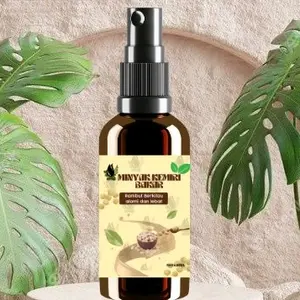 minyak kemiri bakar penumbuh rambut janggut penebal kulit kepala bayi merawatan memperbaiki shampo