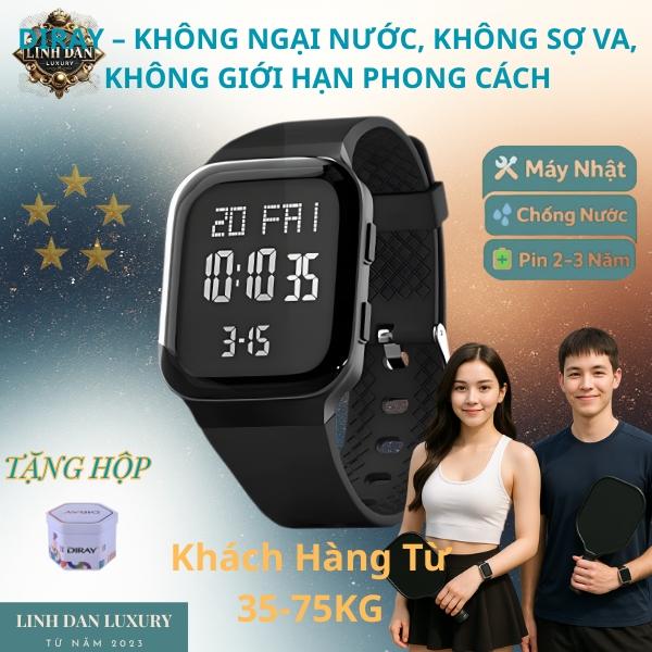 DIRAY 2339 Đồng Hồ Nam Nữ Trẻ Trung | Điện Tử Thể Thao – Đèn LED Siêu Sáng – Chống Nước 30M | Cho Học Sinh Cấp 3 & Sinh Viên | Đeo Đôi Cực Chất Cá Tính Thể Thao
