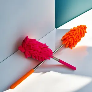 Kemoceng Microfiber Panjang Mini, Sulak Pembersih Debu Serbaguna Panjang Pendek Teleskop