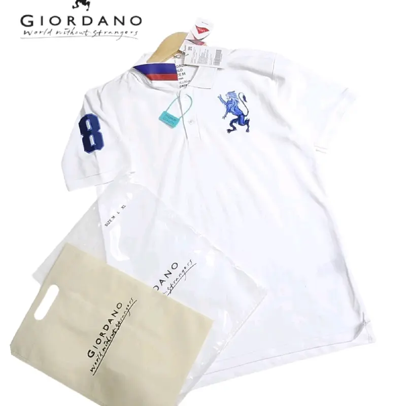 Kaos Kerah Polo Pria Kaos Kerah Giordano Pria / Kaos Kerah Pria / Pakaian Pria / Kaos Giordano 3