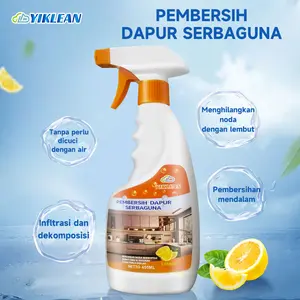 YIKLEAN kitchen cleaner ,cairan pembersih minyak dapur ampuh anti bacterial pembersih serba guna dan pembersih kaca 450ml