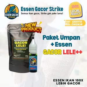 Essen Gacor Strike Paket Lengkap Mancing Lele Umpan Kering + Essen Premium 100x Lebih Gacor