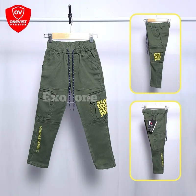 Onevist Celana Cargo Jeans Anak Laki Laki Usia 1 Sampai 13 Tahun Premium Quality Laki-Laki Cowok Kids 1