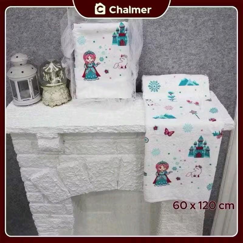Best seller Handuk Bayi Chalmer Ukuran 60 x 120 cm Handuk Bayi Lembut Print Anak Karakter A 2
