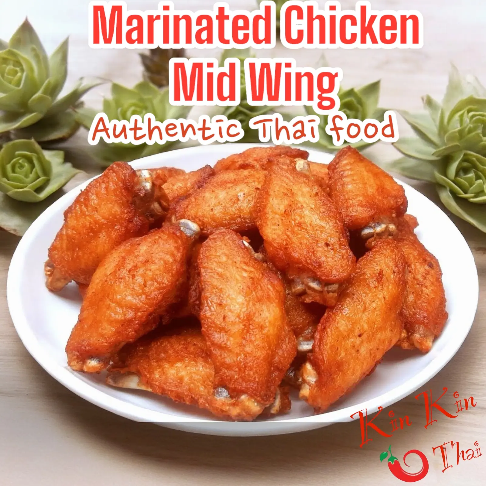 [1 KG or 2KG PACKET - AROUND 20 or 40 PIECES] Homemade Marinated Chicken Wing - Middle Joint (Frozen)