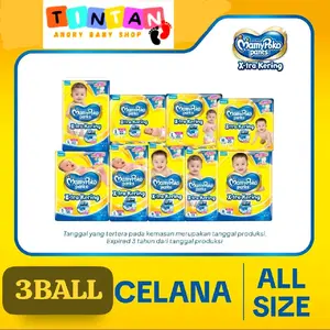 3Ball MamyPoko Pants X-Tra Kering - All Size 3 Pack - Popok Celana Diapers Baby