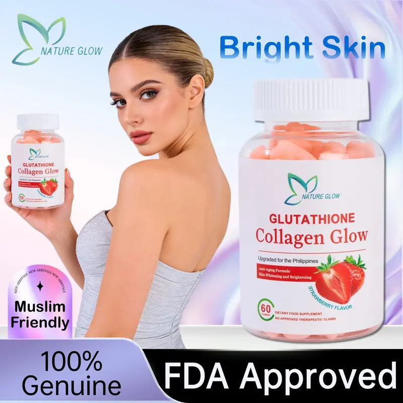 Nature Glow 60PC Glutathione Collagen Gummies FDA Approved - TikTok Shop  Philippines
