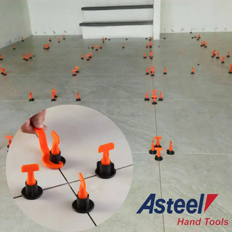 ASTEEL Alat pasang perata keramik granit lantai dinding lengkap tile leveling spacer nut nat pin 1mm prata kramik granite ekonomi bisa di pakai berulang 6