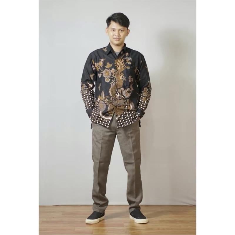 Celana panjang pria formal jumbo celana kerja premium uk39–44Casual Dewasa Panjang Kantor Slimfit dengan bahan wool premium Lembut Nyaman Stretch 3