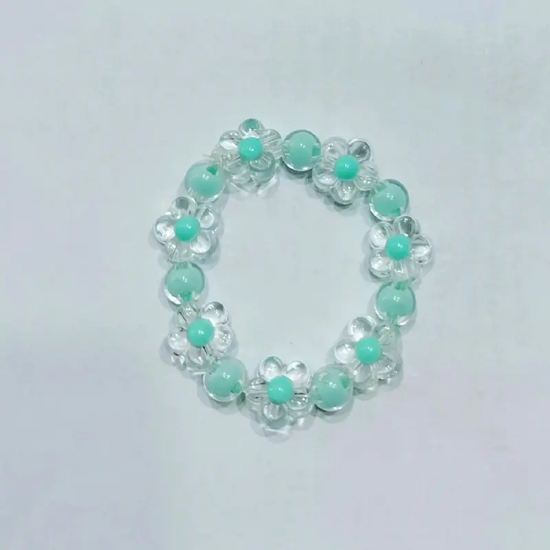 Gelang Bunga Daisy Anak Karet Elastis Clear Costume 4