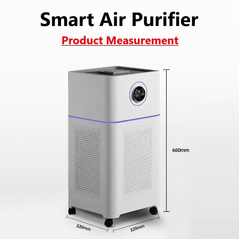 Product Introduction of Pro Smart Air Purifier Kills Germs 99.9% Elite Tuya Smart Remote Wifi Control Fresh Air Healthier For Home 10