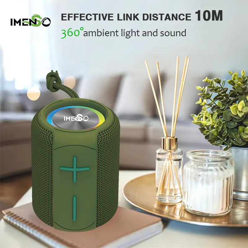 IMENSO Speaker Bluetooth Portable Mini Full Bass With RGB Light RB 120 BT V5.2 1200mAh Bergaransi IMS S1005 6