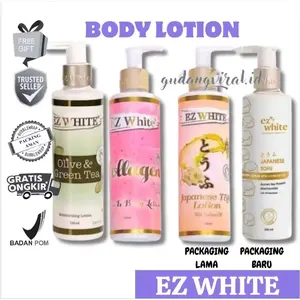 EZ WHITE BODY LOTION JAPANESE TOFU EZ WHITE COLLAGEN PINK Mencerahkan