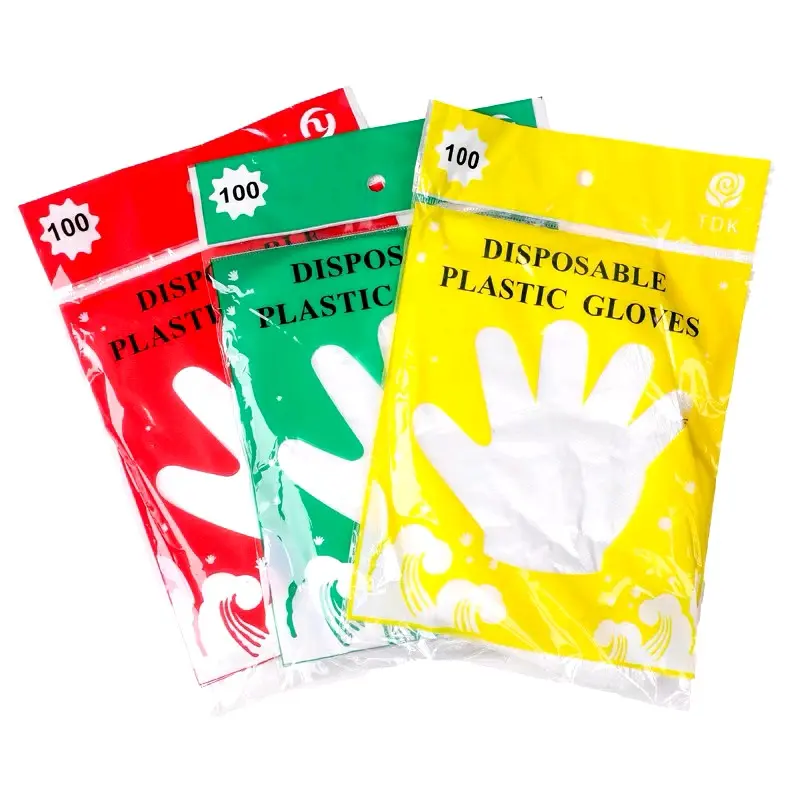 Disposable Gloves Serbaguna Bening / Sarung Tangan Plastik Disposable Isi 100 / Disposable Plastic Gloves Sekali Pakai Bening Polos Transparent
