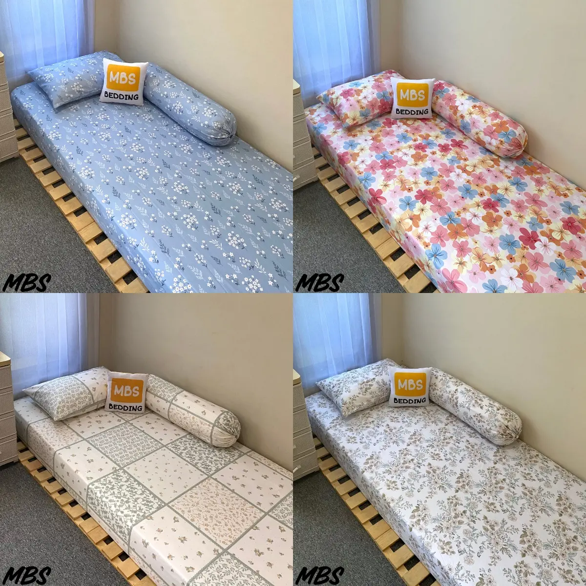 #2 SPREI / SEPREI DOUBLE KARET AESTHETIC |FREE SARUNG BANTAL & SARUNG GULING