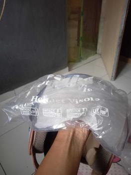 Product Review of HELM BOGO DEWASA KACA PILOT CLEAR MODEL HIJAB RETRO PRIA WANITA LIST BUSA COKLAT FULL LEHER SNI TERBARU MOTORCYCLE from R**😬 0