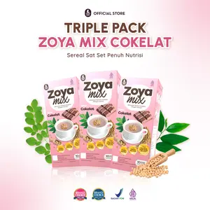 MamaBear Special Bundle ZoyaMix Cokelat [3 PCS] Susu Kedelai Kaya Nutrisi untuk Ibu Menyusui Halal BPOM