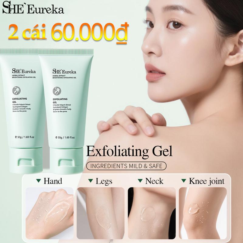 1PC 49.000₫ SHEEureka Chlorella Exfoliating dành cho mặt tẩy tế bào chết Kiểm soát dầu Làm sạch sâu | Tẩy tế bào chết thu nhỏ lỗ chân lông Tươi mới | Phù hợp với mọi loại da