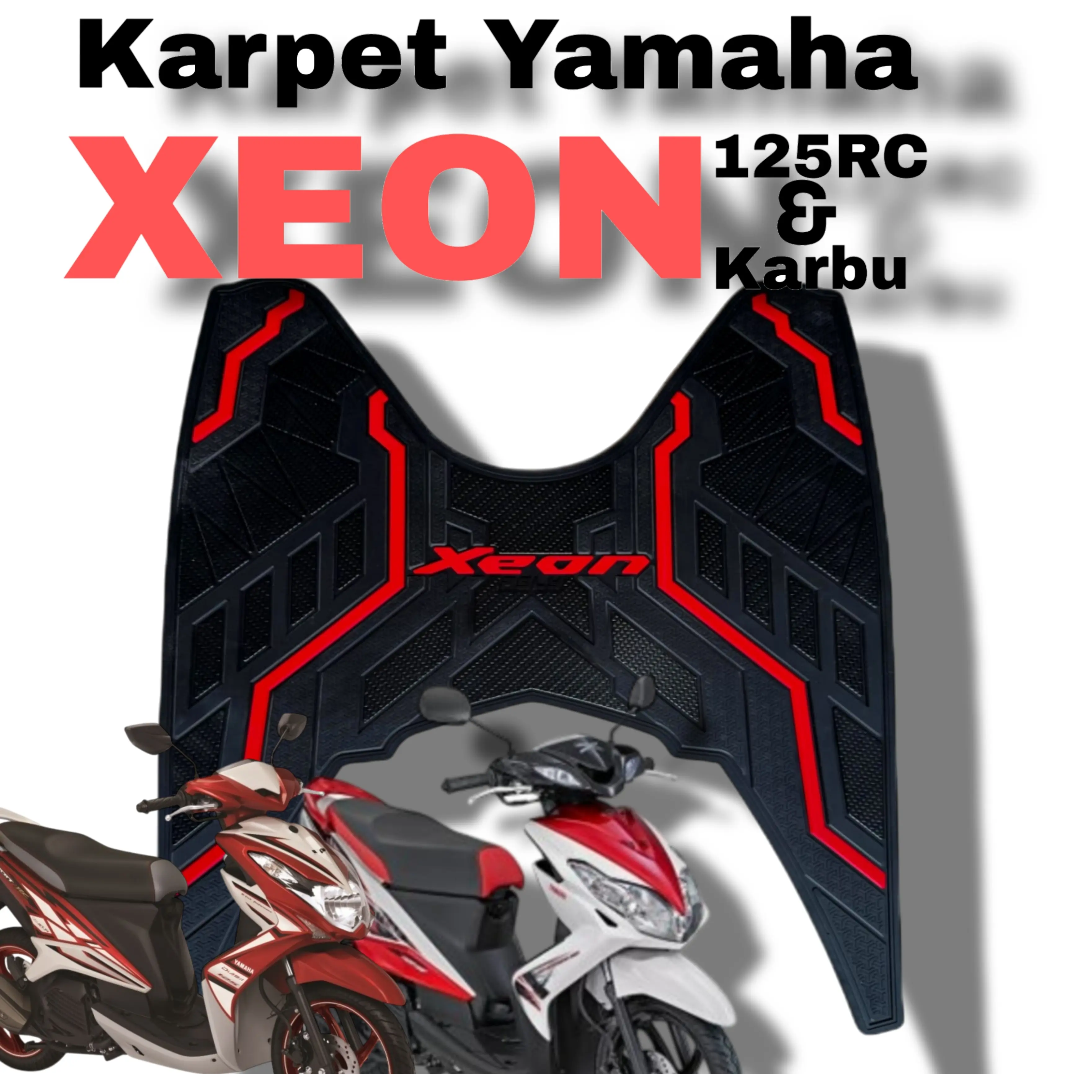 Karpet Motor Yamaha XEON 125 GT Bahan Karet Premium Aksesoris Motor XEON RC Variasi Motor XEON Karbu