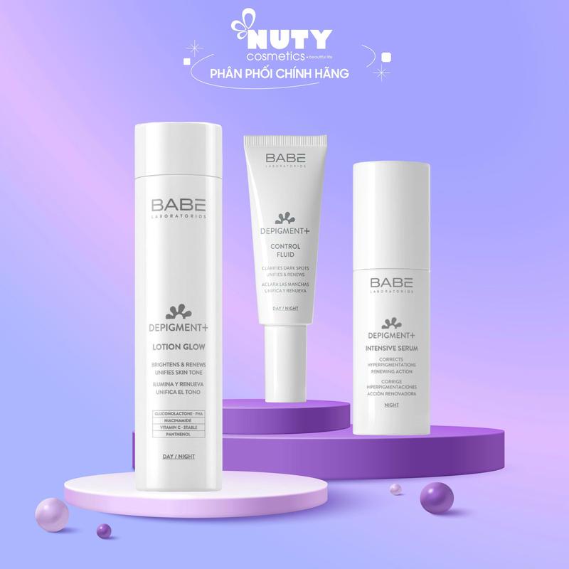 Lotion Tinh Chất Kem Dưỡng Giúp Sáng Da Và Hổ Trợ Làm Mờ Vết Thâm Nám Babe Depigment Intensive 30ml 40ml 150ml