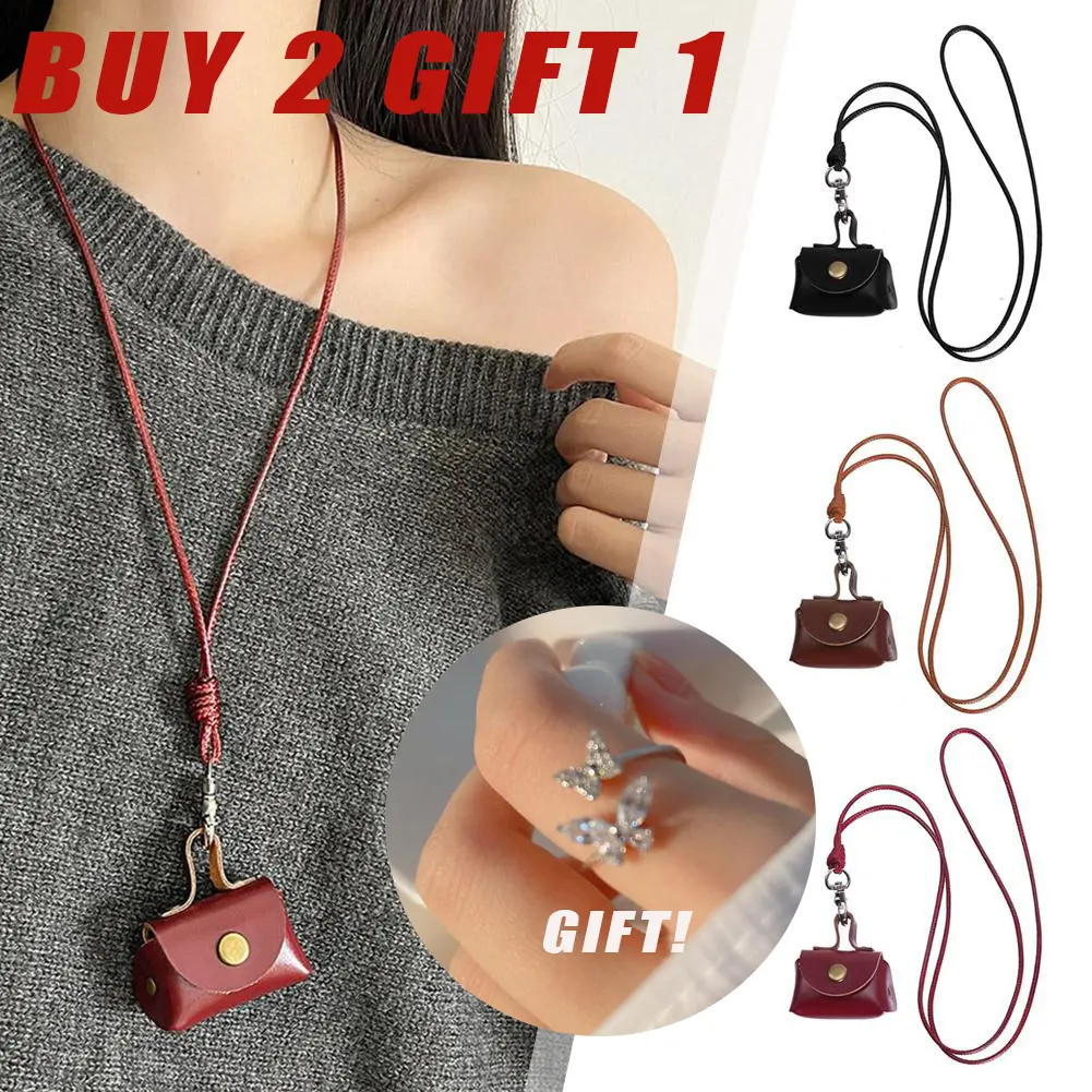 Túi Da Cổ Điển Túi Đựng Tiền Lẻ, Túi Nhỏ Dây Chuyền Xích, Thích Hợp Cho Tai Nghe Và Áo Len, Dành Cho Nữ, L1E0