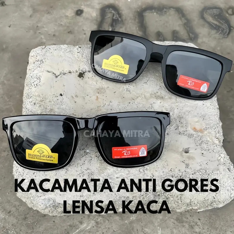Kacamata RB Space Hitam Lensa Kaca R13 3000 KP Anti Gores - Sunglasses, Eyewear 1