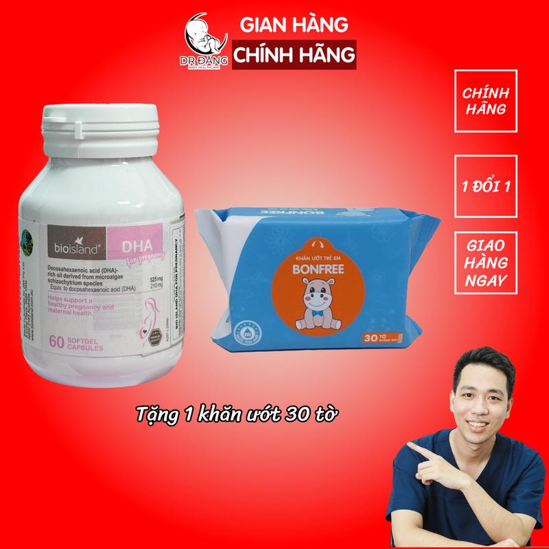[Chính hãng - Tặng quà] Bioisland DHA bầu 60 viên