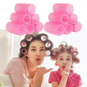 Roll Rambut Poni Jepit Poni Korea Heatless 1 pcs hair roller pins Style Curling Tube Jepitan Purple