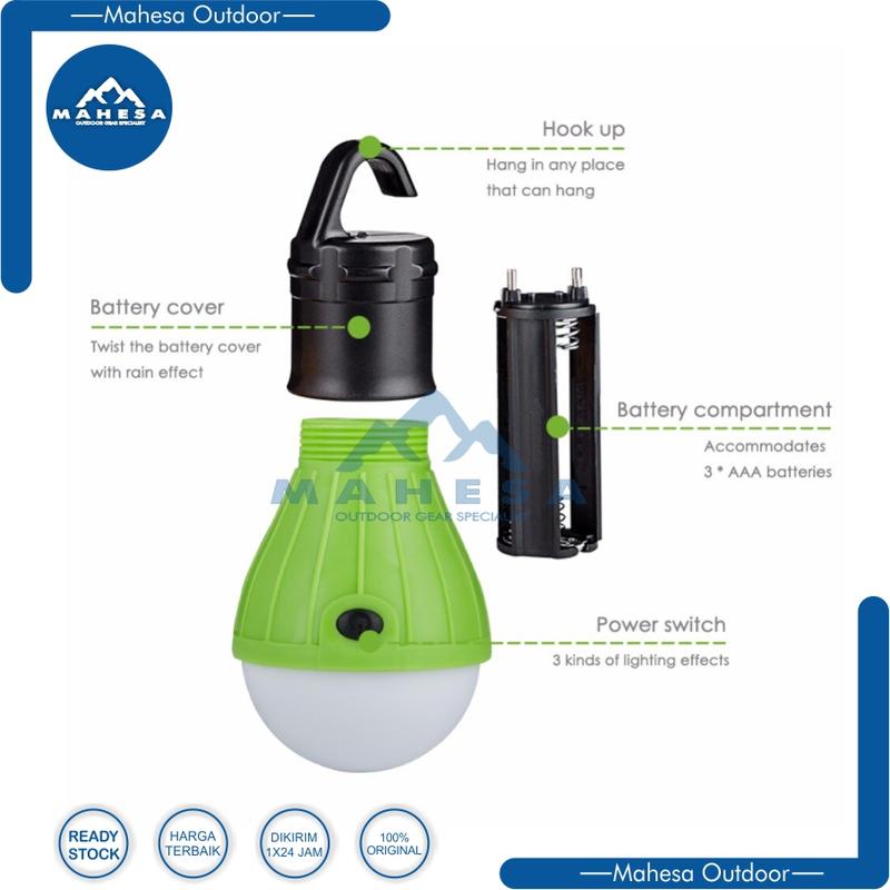 Lampu Tenda LED Lamp Tent Camping Bohlam Gantung Multifungsi 3
