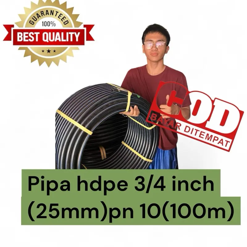 Pipa irigasi PDAM/hdpe 3/4 inch(25mm)pn 10 100 meter