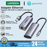Gambar UGREEN Cable Adapter Ethernet Gigabit USB A / TYPE C Konektor Kabel Internet LAN Network Compatible for Laptop Konektor Sambungan Internet 1000Mbps RJ45 LAN - 50922 USB-A dari GADVENTIA Kota Administrasi Jakarta Barat 1 Tokopedia