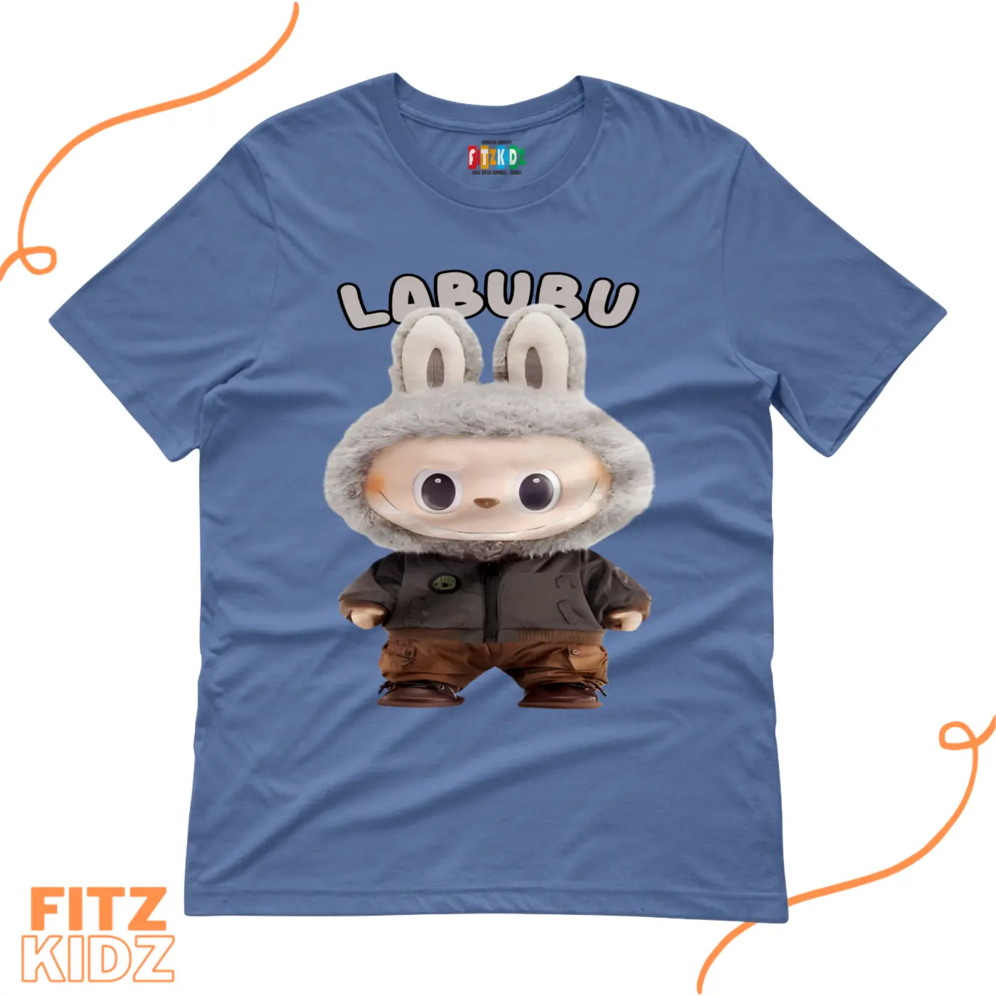 Kaos Anak Unisex Laki-laki Perempuan motif boneka bubu Distro 30s Sablon - FITZKIDZ - Fashion