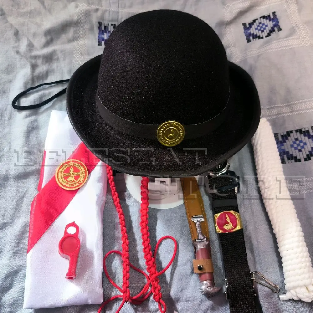 set atribut Pramuka SD penggalang merah perlengkapan Pramuka cewe cowo