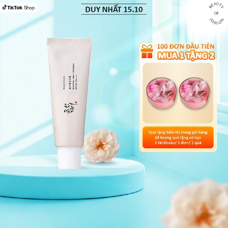 Kem chống nắng cám gạo, men vi sinh cấp ẩm Beauty Of Joseon Relief Sun: Rice + Probiotics SPF50+ PA++++ 50ml