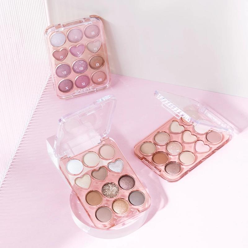 Product Introduction of Saniye E1271 Sweetheart Eyeshadow Palette 12 Warna 0
