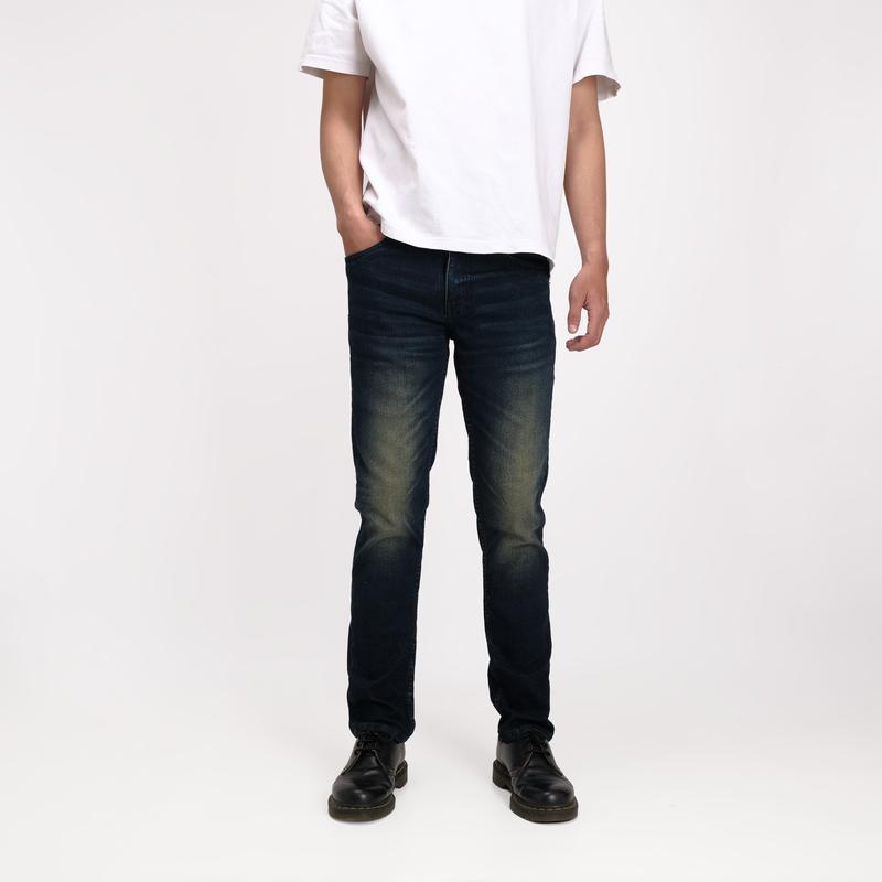 Product Introduction of Rockmaker Celana Denim Selvedge Accent Emerald Slim Fit Jeans 3