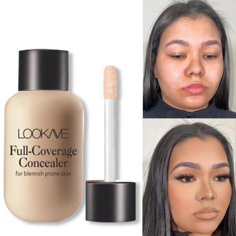 12g Waterproof Liquid Concealer New 3 Colors Cover Dark Circles Matte Liquid Foundation Full Coverage Cosmetics Foundation Makeup for Women
