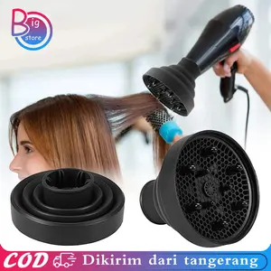 Hairdryer Diffuser Cover Diffuser Pengering Rambut Silikon Foldable Hair Styling Accessory