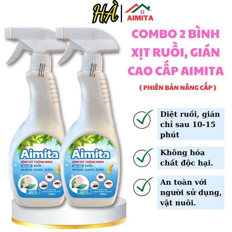  COMBO 2 Bình xịt ruồi gián nhặng xanh thành phần sinh học diệt nhanh chóng hiệu quả không chất độc hại an toàn chính hãng HÀ SBI diệt ruồi vàng nhặng xanh AIBIO bình xịt ruồi thảo mộc Nhang 
