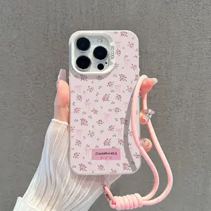 Casing Hp For Tipe OPPO REALME Cover Pink Flowers Dengan Desain Yang Cantik Indah Cute Viral Motif Terbaru Case Hardcase CYK1348