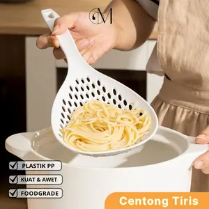 GROVE MAISON Saringan Mie / Saringan Makanan Plastik Nylon / Tirisan Mie / Saringan Gagang Serbaguna